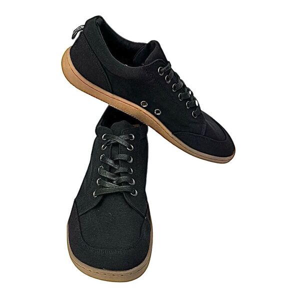 Tipsietoes Natural Cotton Black Canvas Barefoot Sneakers Sz  EU47 US 13 Wide Toe - Picture 6 of 10